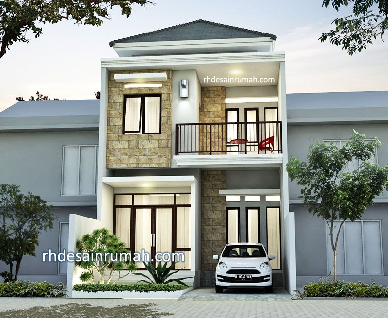 Detail Gambar Desain Rumah Minimalis Tingkat 2 Ukuran 6x12m Nomer 23