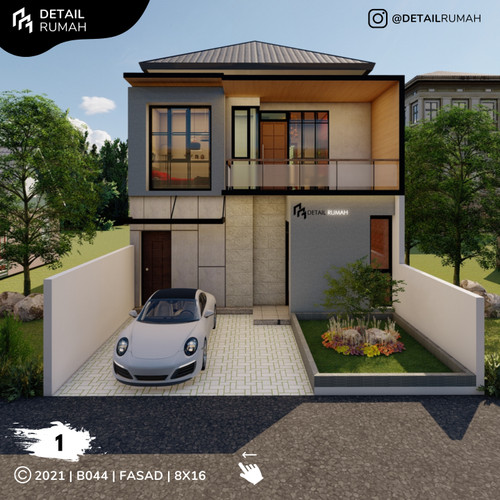 Detail Gambar Desain Rumah Minimalis Tingkat 2 Ukuran 6x12m Nomer 26