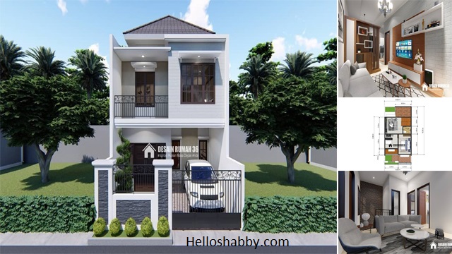 Detail Gambar Desain Rumah Minimalis Tingkat 2 Ukuran 6x12m Nomer 33