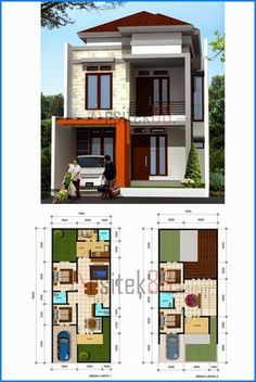 Detail Gambar Desain Rumah Minimalis Tingkat 2 Ukuran 6x12m Nomer 4