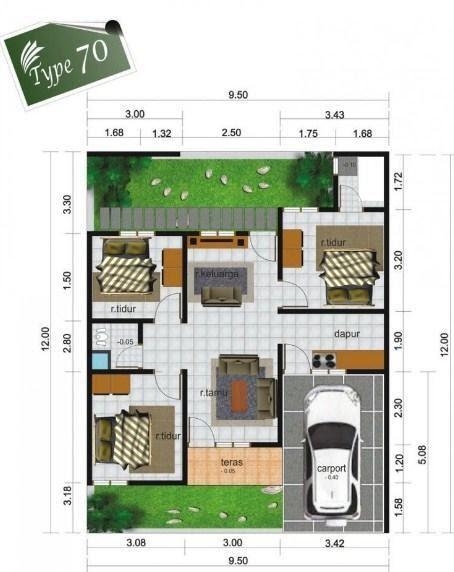 Detail Gambar Desain Rumah Minimalis Type 70 Nomer 38