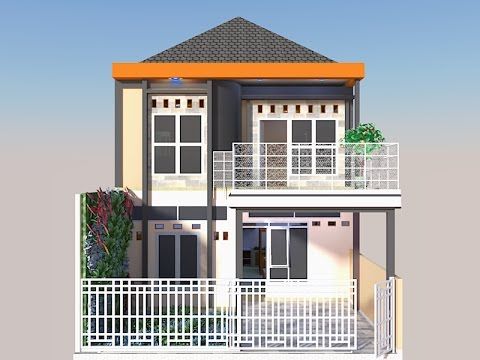 Detail Gambar Desain Rumah Minimalis Ukuran 7x12m Tingkat 2 Nomer 2