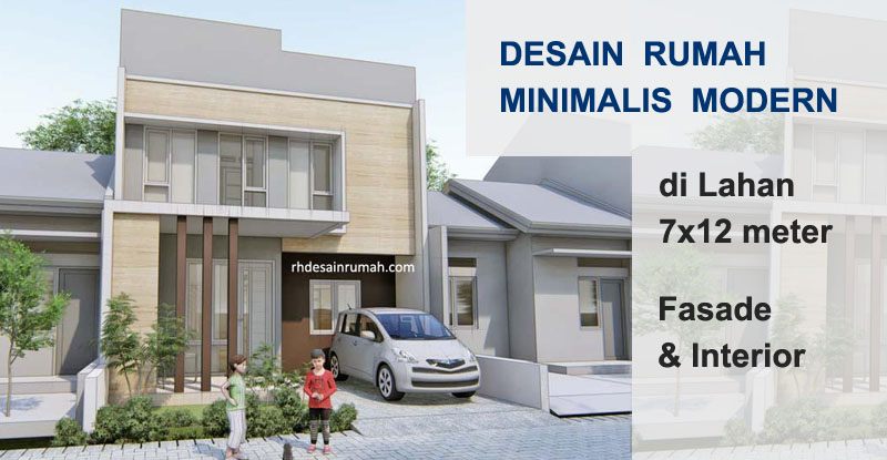 Detail Gambar Desain Rumah Minimalis Ukuran 7x12m Tingkat 2 Nomer 3