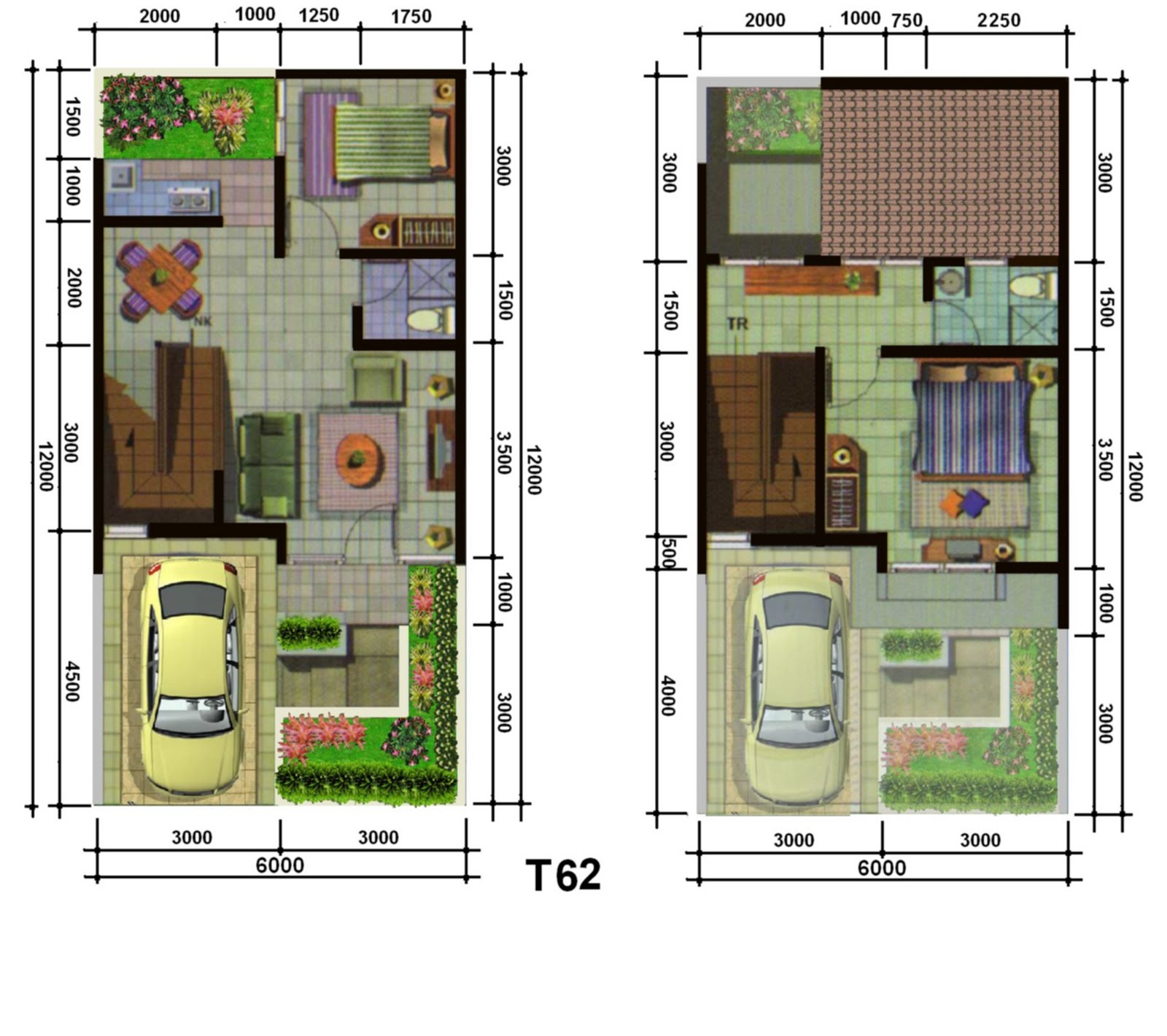 Download Gambar Desain Rumah Minimalis Ukuran 7x12m Tingkat 2 Nomer 22