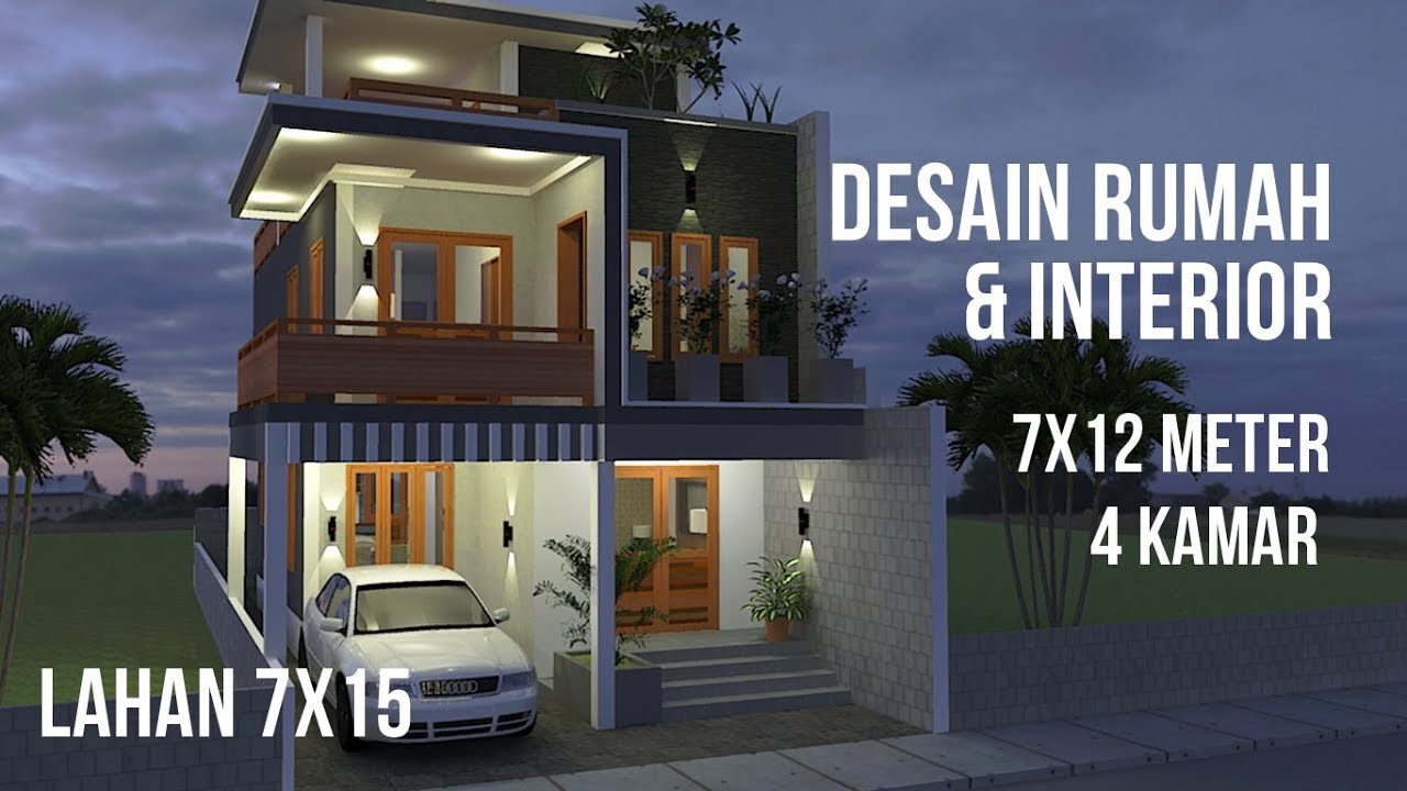 Detail Gambar Desain Rumah Minimalis Ukuran 7x12m Tingkat 2 Nomer 9