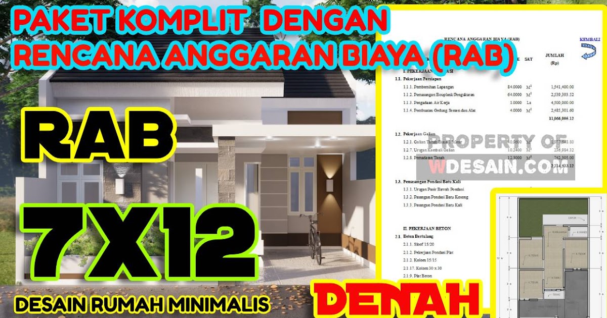 Detail Gambar Desain Rumah Minimalis Ukuran 8x12m Tingkat 2 Nomer 46