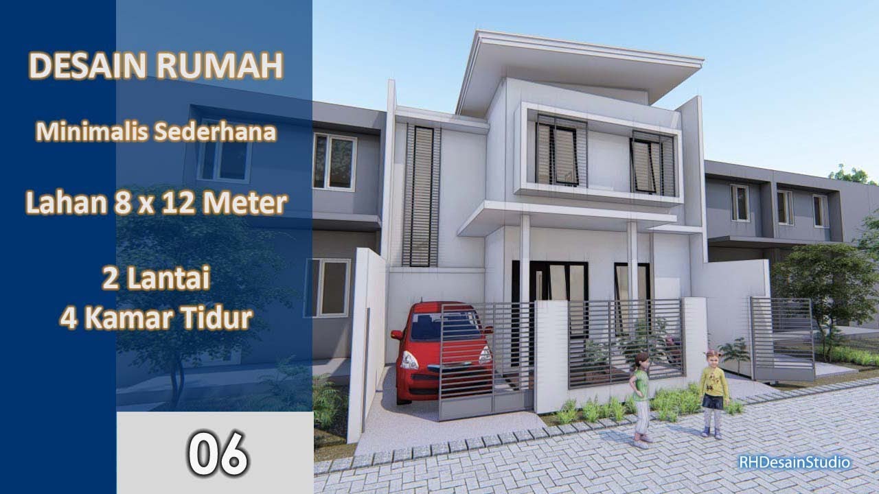 Detail Gambar Desain Rumah Minimalis Ukuran 8x12m Tingkat 2 Nomer 7