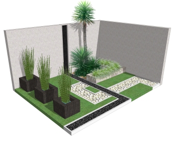 Detail Gambar Desain Taman Hitam Putih Nomer 32