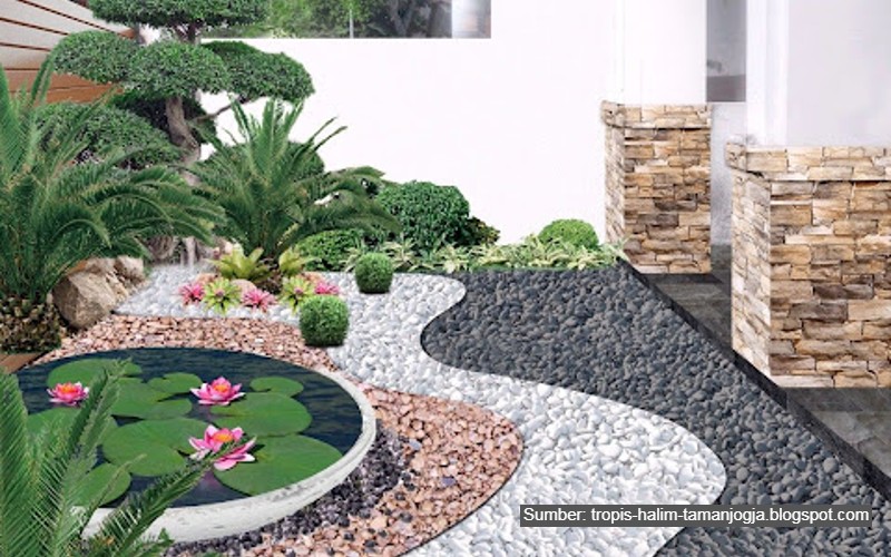 Detail Gambar Desain Taman Hitam Putih Nomer 38