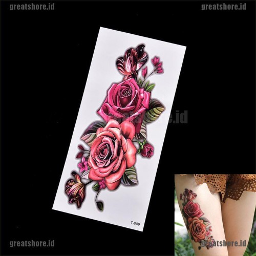 Detail Gambar Desain Tato Bunga Mawar Nomer 34