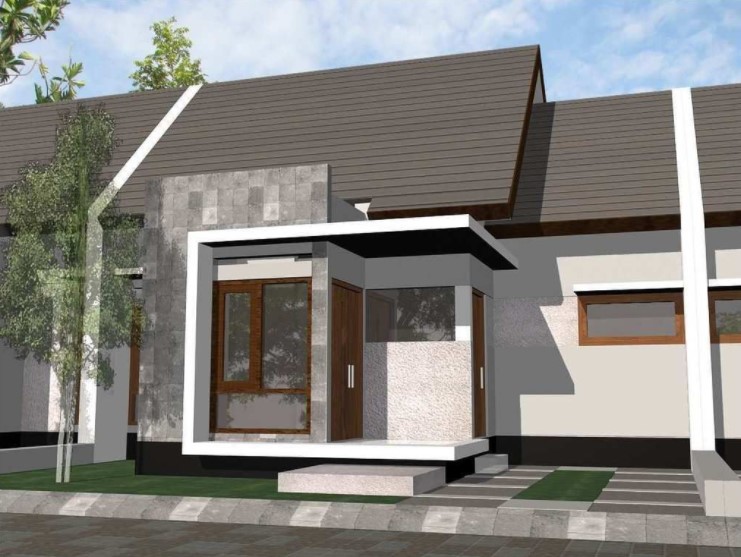 Detail Gambar Desain Teras Samping Fasad Samping Rumah 1 Lantai Tropis Nomer 27