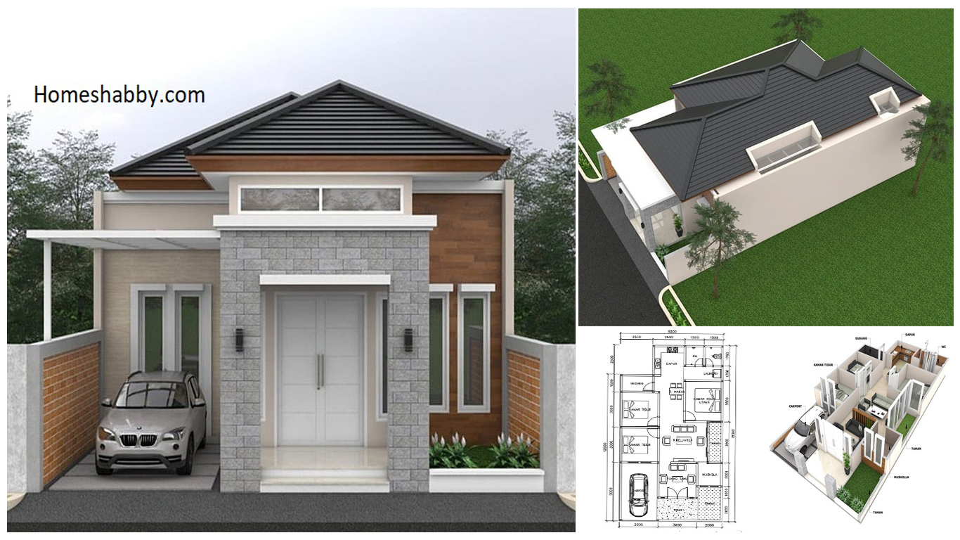 Detail Gambar Desain Teras Samping Gambar Rumah 1 Lantai Tropis Nomer 10