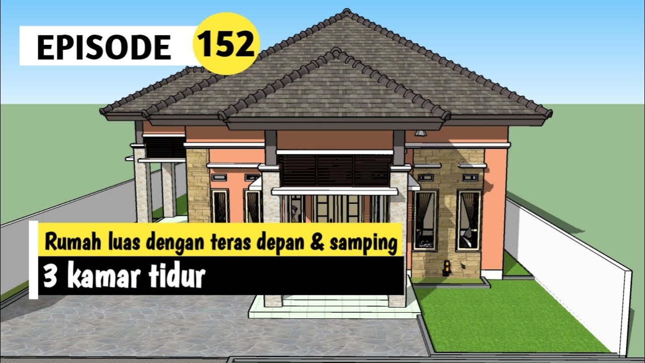 Detail Gambar Desain Teras Samping Gambar Rumah 1 Lantai Tropis Nomer 19