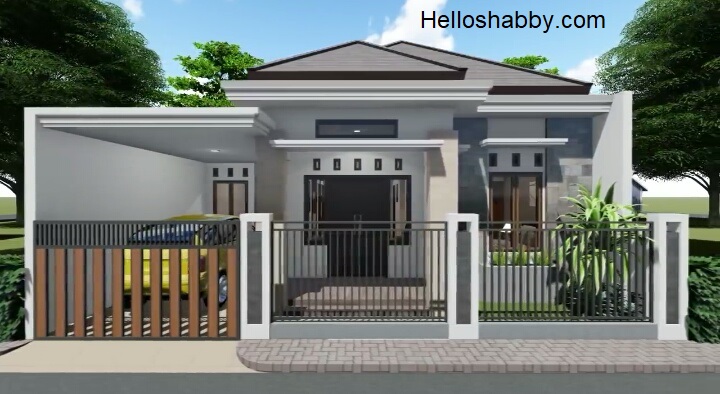 Detail Gambar Desain Teras Samping Gambar Rumah 1 Lantai Tropis Nomer 26