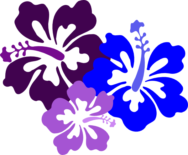 Purple Hawaiian Flowers - KibrisPDR