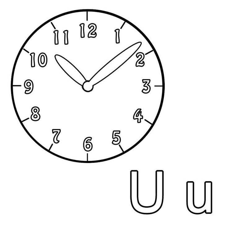 Detail Ausmalbild Uhr Nomer 25