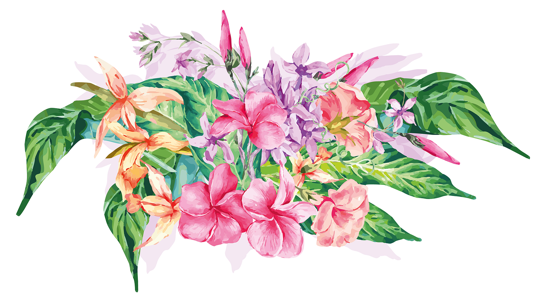 Detail Blumenranke Aquarell Nomer 6