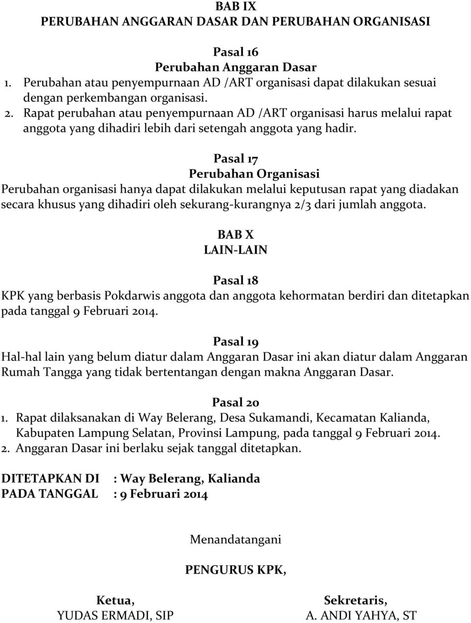 Detail Contoh Anggaran Dasar Dan Anggaran Rumah Tangga Nomer 43