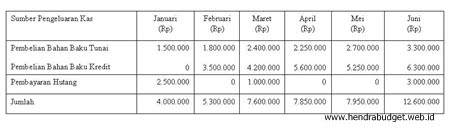 Detail Contoh Anggaran Kas Nomer 11