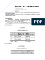 Detail Contoh Anggaran Komprehensif Nomer 3