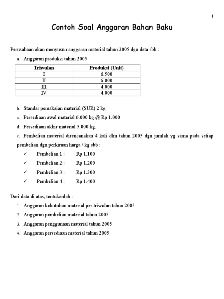Detail Contoh Anggaran Produksi Nomer 13