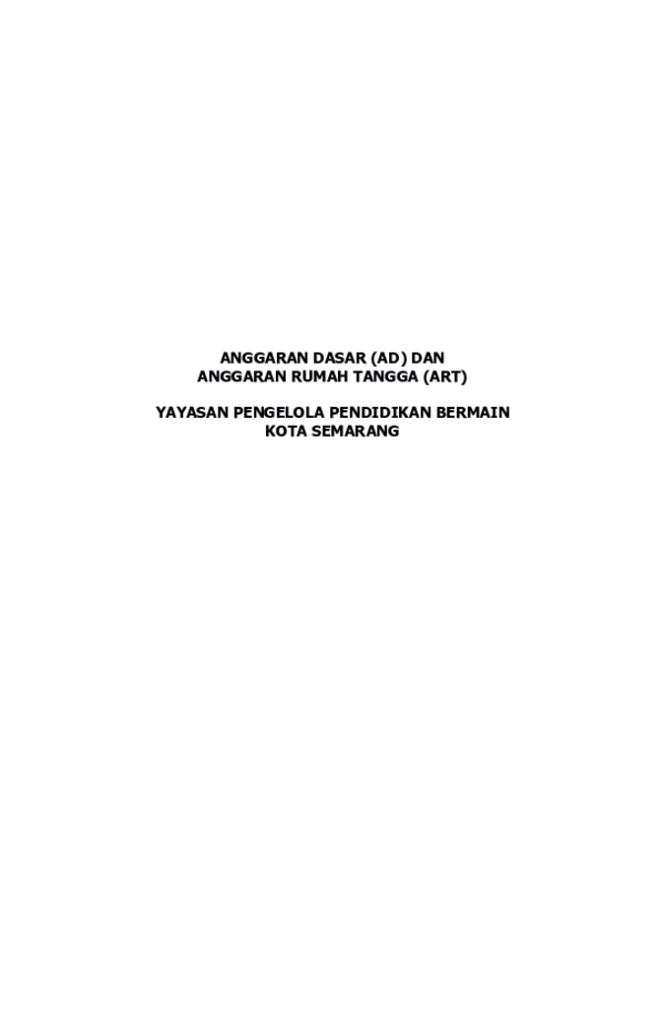 Detail Contoh Anggaran Rumah Tangga Yayasan Nomer 55