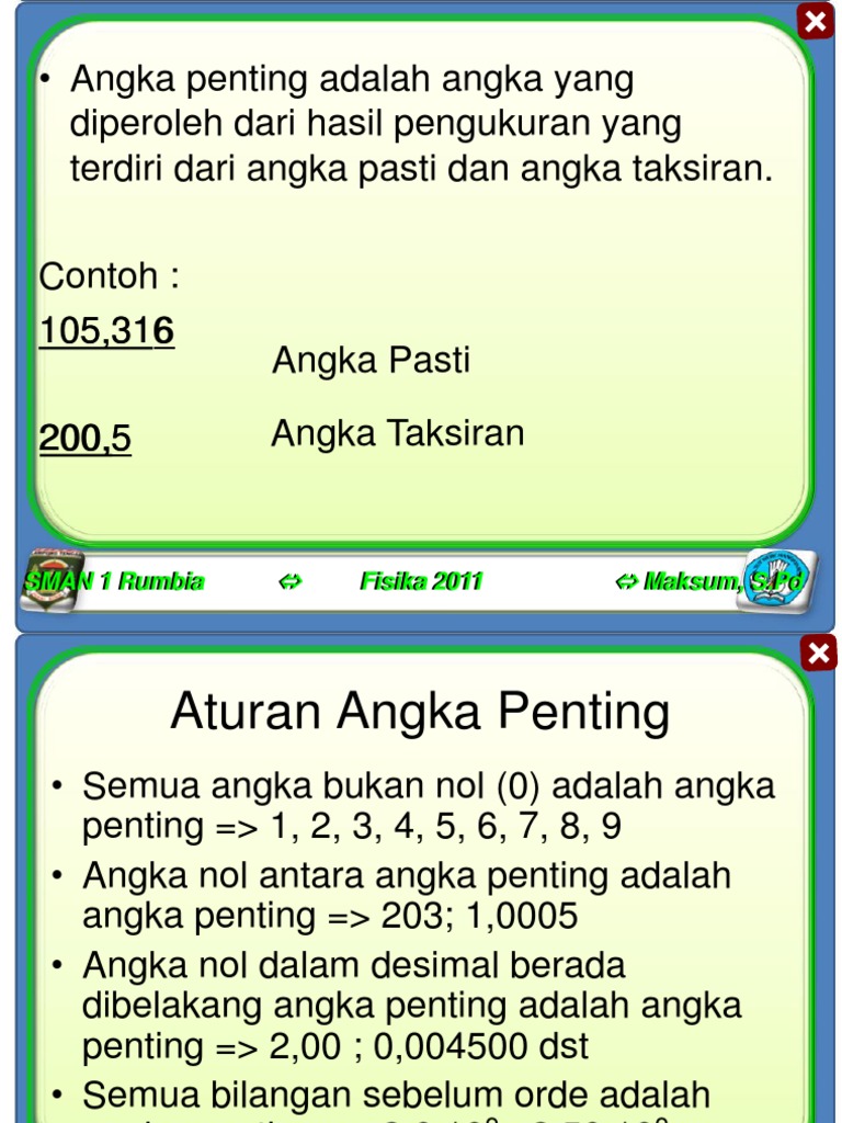 Detail Contoh Angka Penting Nomer 21