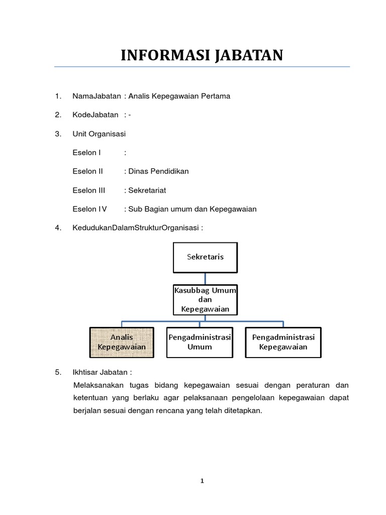 Detail Contoh Anjab Dan Abk Nomer 18