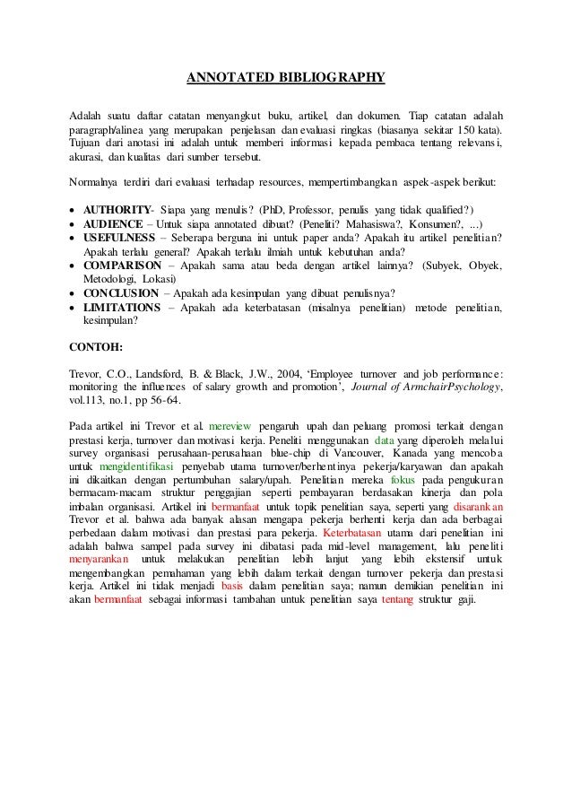 Detail Contoh Annotated Bibliography Nomer 10