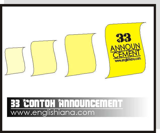 Detail Contoh Announcement Bergambar Nomer 32