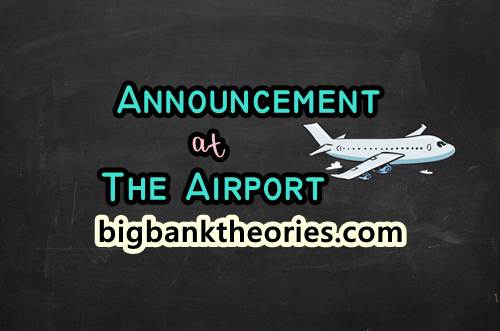 Contoh Announcement Di Bandara - KibrisPDR