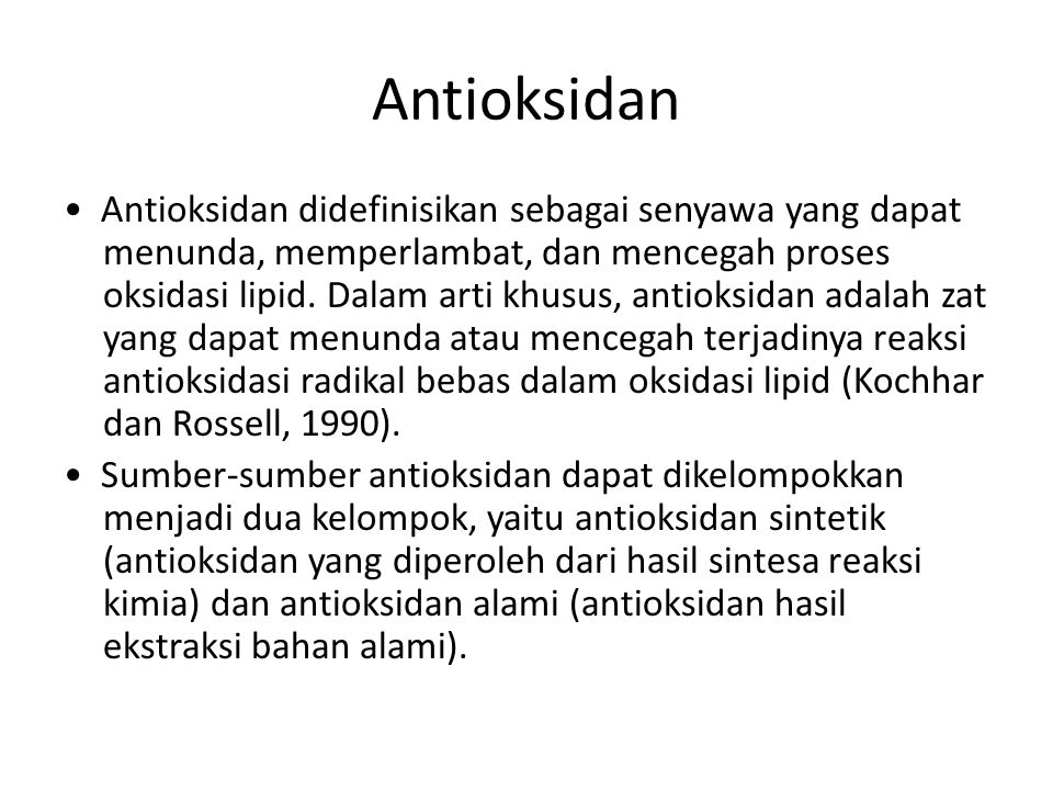 Detail Contoh Antioksidan Alami Nomer 26