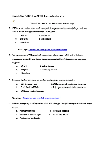 Detail Contoh Apbn Dan Apbd Nomer 33