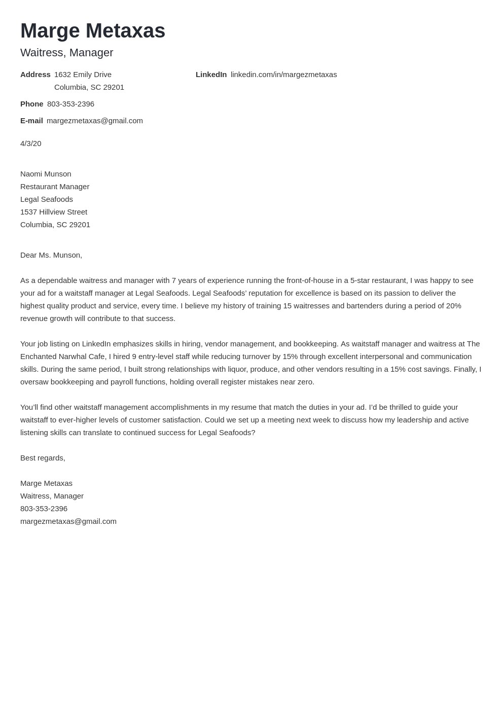 Detail Contoh Application Letter Nomer 28
