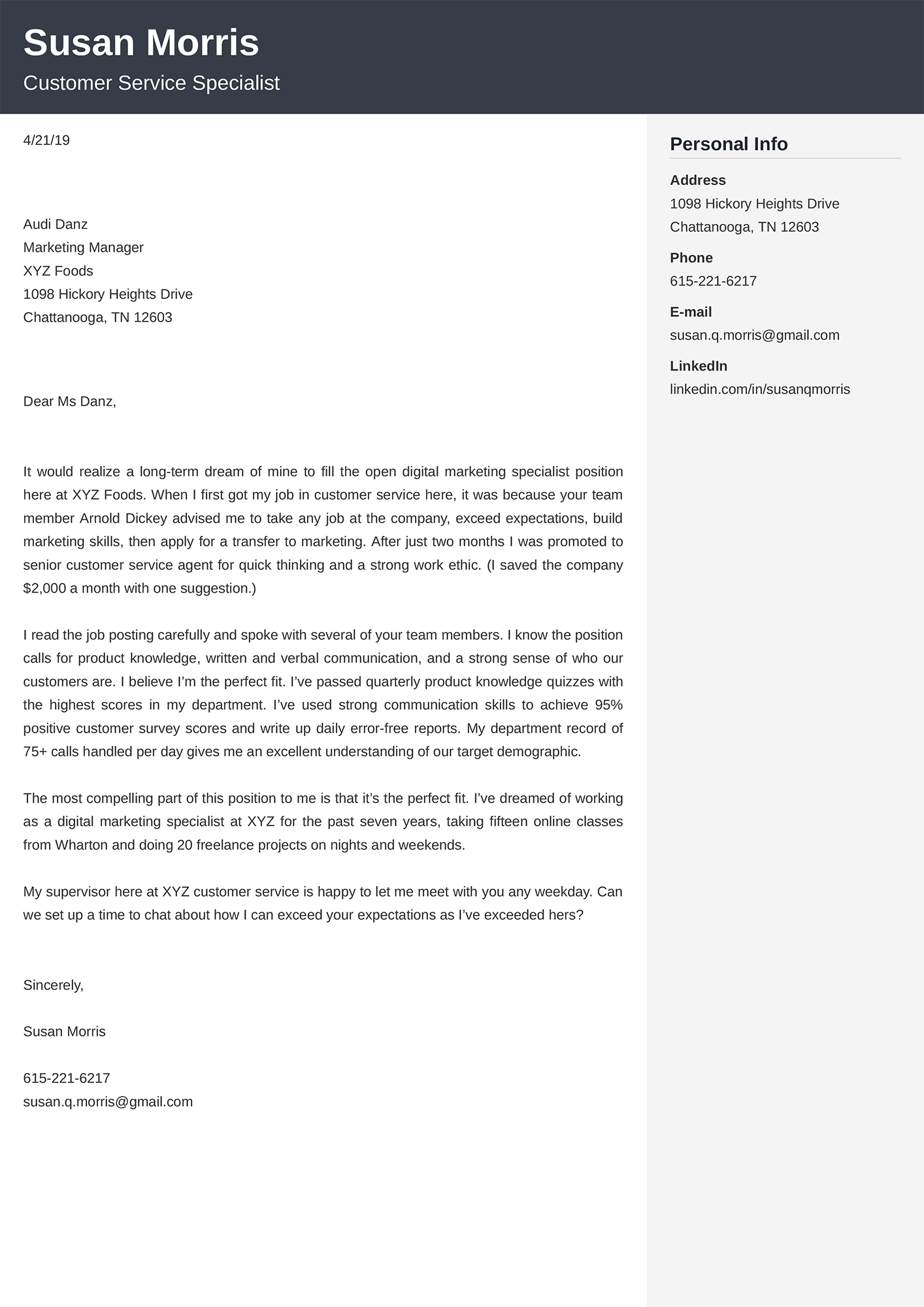 Detail Contoh Application Letter Nomer 35