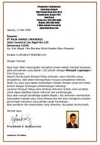 Contoh Application Letter Dan Strukturnya - KibrisPDR