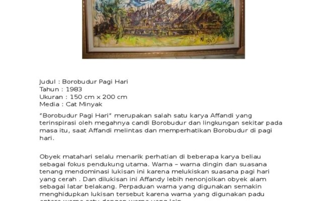 Detail Contoh Apresiasi Seni Rupa Nomer 20