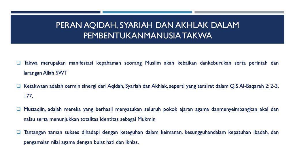 Download Contoh Aqidah Syariah Dan Akhlak Nomer 7