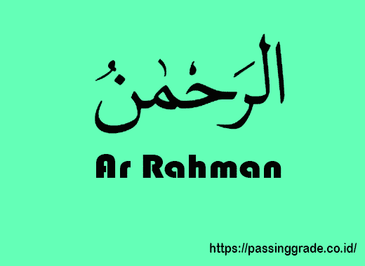 Detail Contoh Ar Rahman Dan Ar Rahim Nomer 17