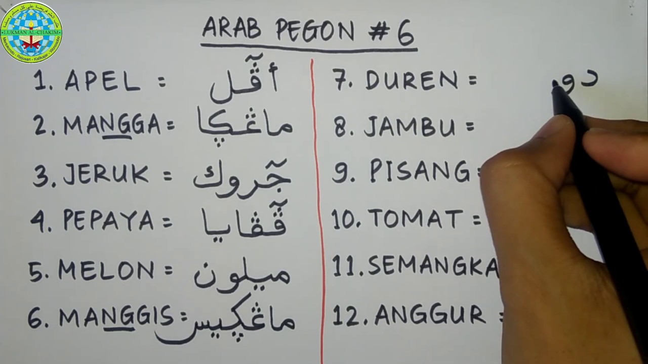 Contoh Arab Pegon - KibrisPDR