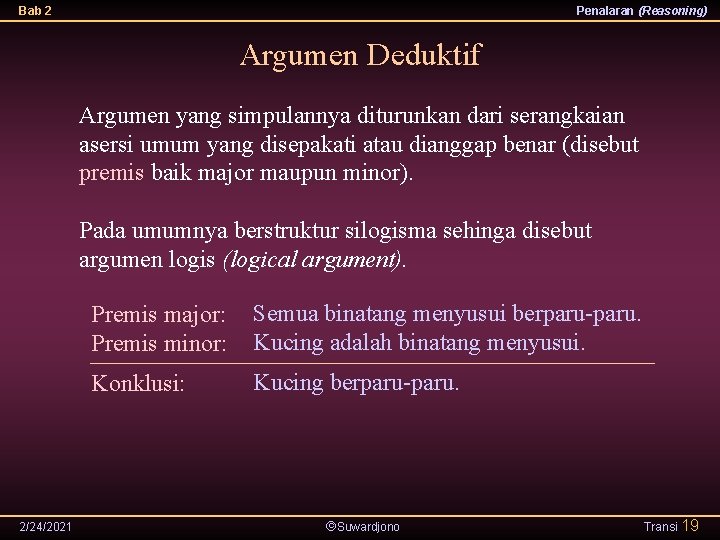 Detail Contoh Argumen Deduktif Nomer 17