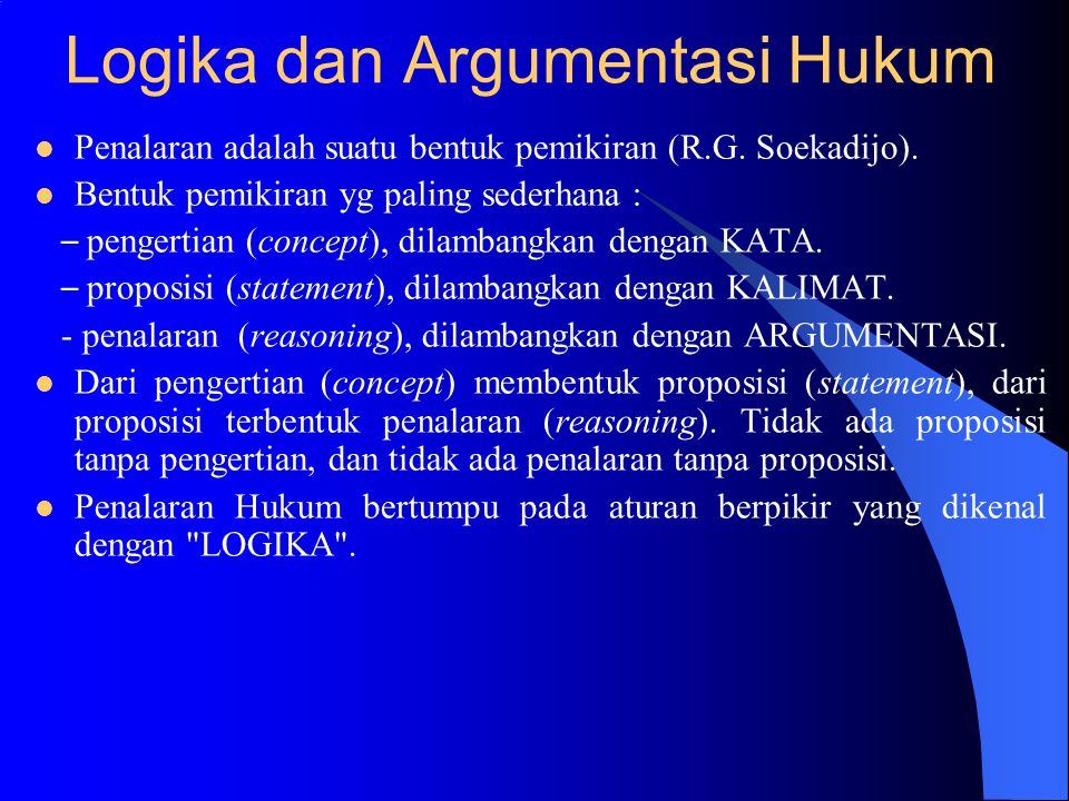 Detail Contoh Argumentasi Hukum Nomer 24