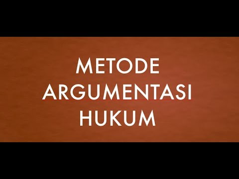 Detail Contoh Argumentasi Hukum Nomer 26