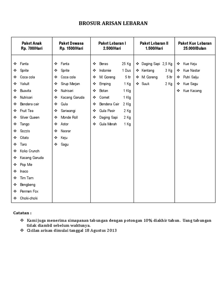 Detail Contoh Arisan Uang Nomer 17