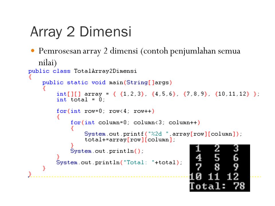 Detail Contoh Array 2 Dimensi Nomer 35