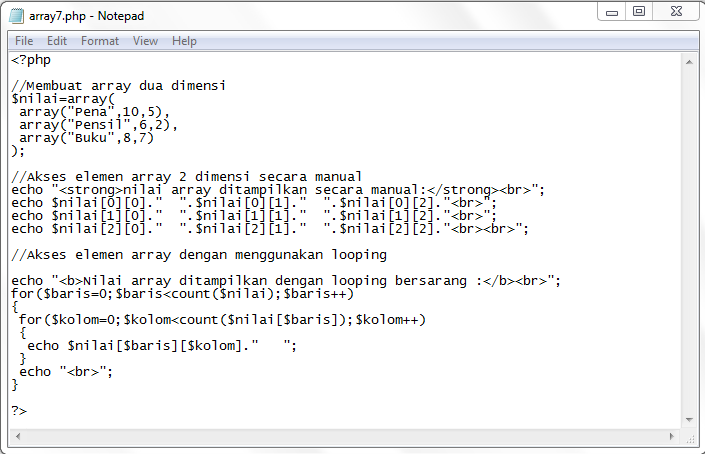 Detail Contoh Array 3 Dimensi Nomer 33