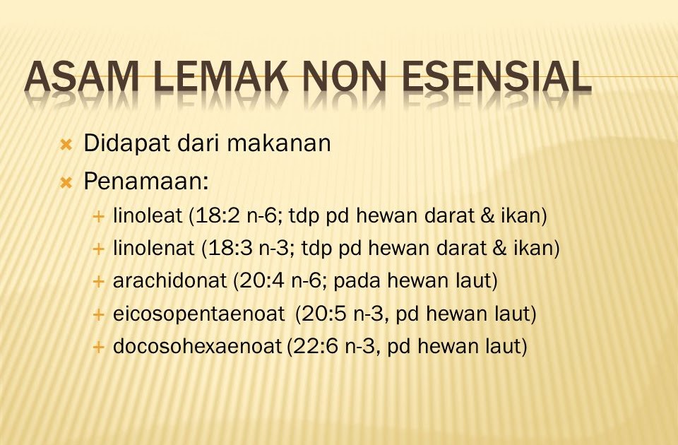 Contoh Asam Lemak Esensial - 53+ Koleksi Gambar