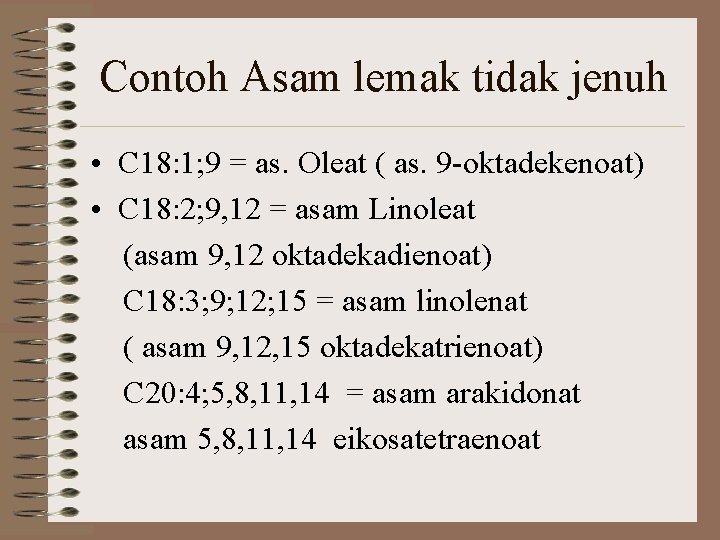 Detail Contoh Asam Lemak Tak Jenuh Nomer 42