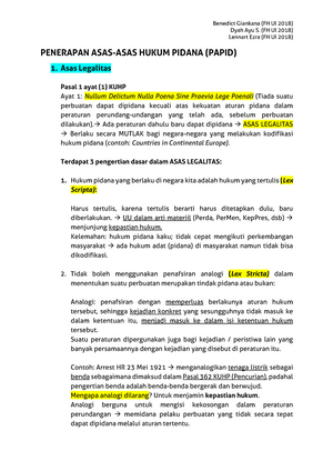 Detail Contoh Asas Legalitas Nomer 12