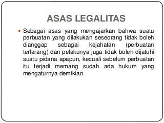 Detail Contoh Asas Legalitas Nomer 22